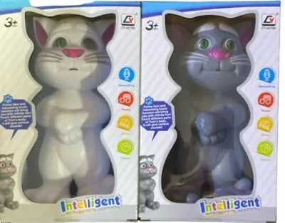 Mr.Tom  Talking Cat Talk Back Sounds  Fun Interactive Toy For Kids • £14.09