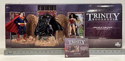 DC Direct Superman Batman & Wonder Woman Trinity Bookends 18/500 SIGNED SET!!! • $1312.44