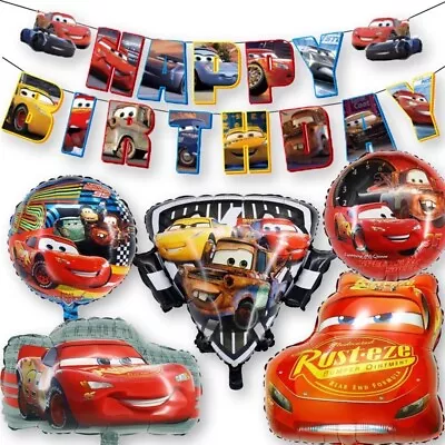 $19.99 • Buy Cars Lightning Mcqueen Balloon Set Party Supplies Kids Birthday Decoration