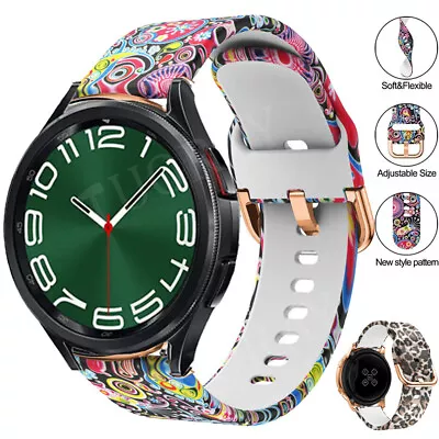 For Samsung Galaxy Watch 3 4 5 Pro 6 Classic Active 2 Silicone Strap Watch Band • $8.54