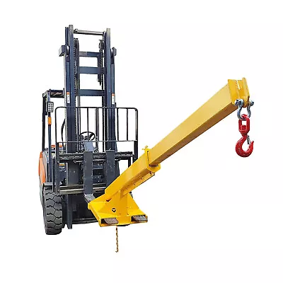 4400lbs Forklift Mobile Crane Forklift Extension Attachments Cranew/Boom& Hook • $1068.34