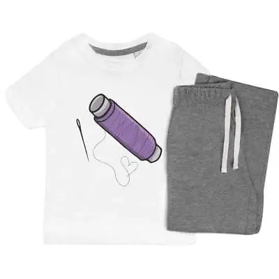'Sewing Needle And Thread' Kids Nightwear / Pyjama Set (KP038805) • £14.99