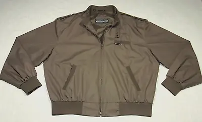 Vintage MEMBERS ONLY Cafe Racer Jacket (80s/90s) Brown FANTASTIC! WOW! L • $24.50