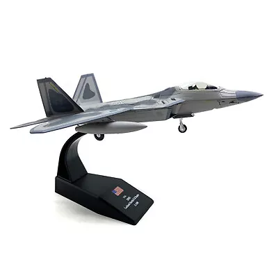 1/100 US F22 Raptor Stealth Fighter Alloy Aircraft Model Military Jet Collection • $38.04