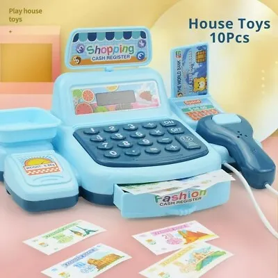 Supermarket Cash Register Toy Kids Simulation Sounds Pretend Play Shop Till Gift • £8.99