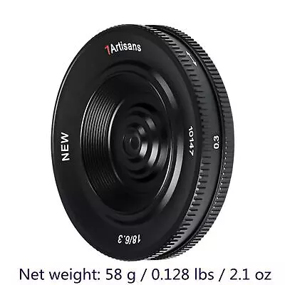 7artisans 18mm F6.3 II Ultra Thin Mirrorless APS-C Manual Lens For Sony E Mount • $49.31