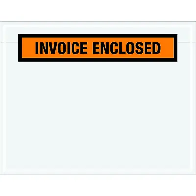 TLPL23  Invoice Enclosed  Envelopes Panel Face 7  X 5 1/2  Orange (Pack Of 10 • $98.99