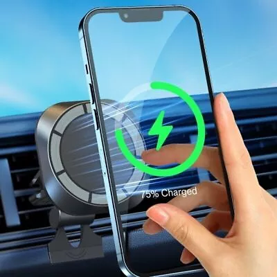 15W Magnetic Car Phone Holder Wireless Charger For IPhone 15/14/13/12/11 Pro Max • $19.99