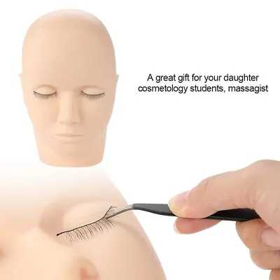 Mannequin Training Head Eyelash Extension Makeup Face Painting Practice Kit • £10.99