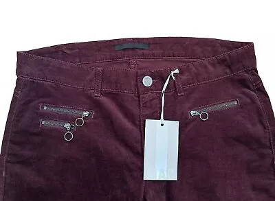 £32.99 • Buy Womens MAC Jeans Corduroy Trousers Slim Triple Zip Purple New W Tags W34 X L29
