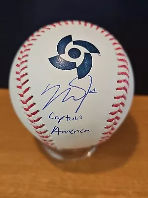 World Baseball Classic Baseball Signed By Mike Trout ( Captain America) Mlb Coa • $900