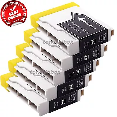 5 Pack LC51 LC-51 BK Ink For Brother MFC-665CW MFC-685CW MFC-845CW MFC-885CW • $10.95