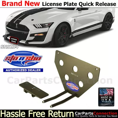 Sto N Sho Quick-Release Front License Plate Bracket For 2020 Shelby GT500 SNS234 • $92.99