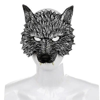 £5.94 • Buy Halloween Headgear Soft PU Foam Werewolf Mask Wolf Head Mask Animal Mask Prop