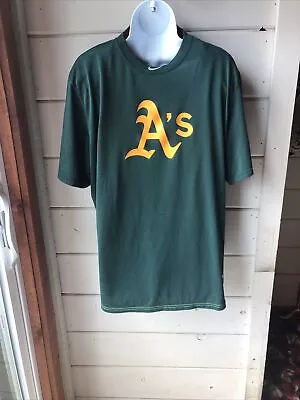 Nike Dri Fit Oakland Athletics TShirt Men's Green Size XL Short Sleeve • $15.95