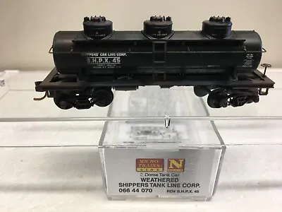 N Scale Micro Trains MTL 066 44 070 Shippers SHPX 45 Factory Weathered Tank Car • $35