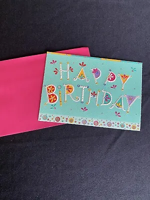 Happy Birthday Embossed Marcel Schurman Greeting Card Fun Bright Detailed • $2.50