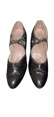 $50 • Buy Shoes Women's Buckle Squash Heel Victorian Antique Unknown Size