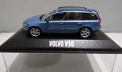 Minichamps Volvo V50 Estate Car Metallic Blue 1:43 Scale Volvo Dealer Model • £12