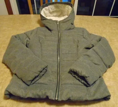 Hollister Pacific Coast California Womens Hooded Full Zip Lined Jacket Sz S Gray • $15