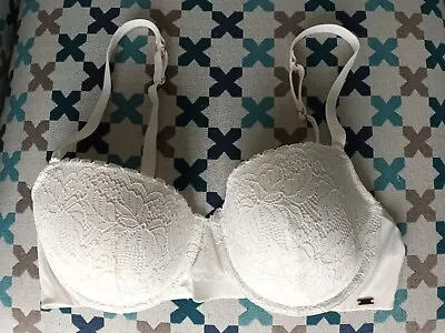 Primark Cream Lace Underwired Bra 34D Moulded Cup  BNWT RRP £7 • £1.99