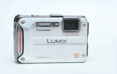 Panasonic Lumix DMC-TS4 12.1MP Silver Waterproof Underwater  Digital Camera • $79.99