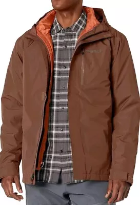 $349 Retail Marmot Men's Ramble Jacket Coat Size Large  TNF Style Brown • $129.69