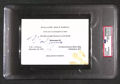 Muhammad Ali  Vs George Foreman Rumble In Jungle Victory Tour  Signed Ticket PSA • $1499.99