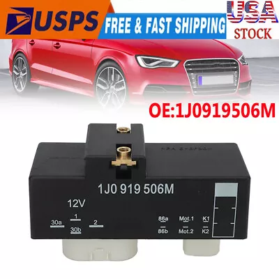 New 1J0919506M Radiator Cooling Fan Control Module For VW Polo Golf Audi A3 SEAT • $16.95