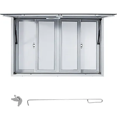 VEVOR 60X36in Concession Stand Trailer Serving Window W/ 4 Screen Windows • $549.99