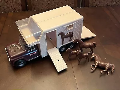 1960's Buddy L Stables Vintage Truck With 4 Horses • $140