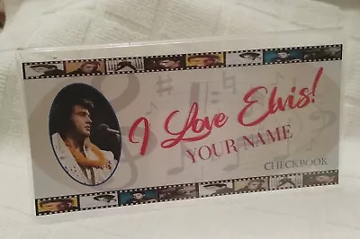 Personalized Elvis Presley Checkbook Cover • $17.50