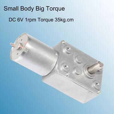 12V DC 0.6-45Rpm Speed Reduction High Torque Engine Turbo Gearbox Motor Worm US • $16.99