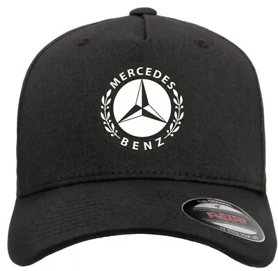 Mercedes Benz Car Auto Logo Hat Flexfit Baseball Cap Printed Emblem S/M & L/XL • $22.99