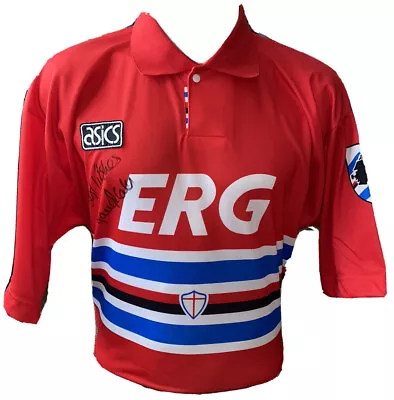 £249.99 • Buy Signed Rare Retro David Platt Asics Sampdoria Away Shirt England Aston Villa