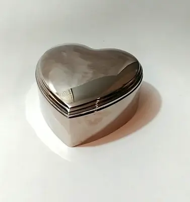 Metal Heart Shape Trinket Dish White Lined  Mini Red Heart  Pillow Inside  • $10
