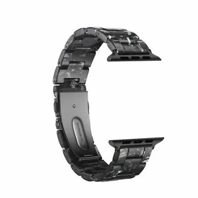 $21.99 • Buy Apple Watch Band Tortoise Shell Resin Watch Band Strap Bracelet 7 SE 6 5 4 3 2 1