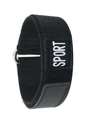 Bandini Nylon Sports Watch Strap - Hook And Loop Band- 18mm 20mm 22mm 24mm 26mm • $11.99