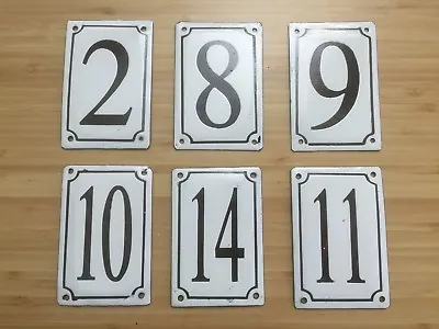 Enamel Hand Crafted And Hand Painted Retro House Number Rrp $49.95 / Cheap • $29.95