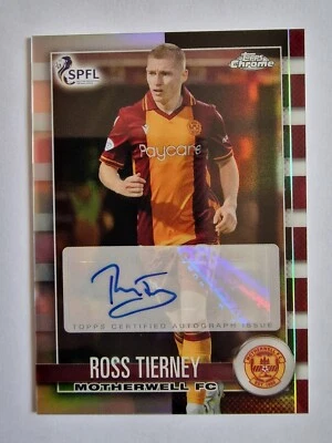 £9.99 • Buy Topps Chrome SPFL 2022-23 Ross Tierney Motherwell FC Auto