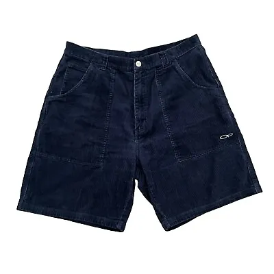 Vintage OP Ocean Pacific Corduroy Shorts Mens 36 Navy Blue Surf Skate • $69.95