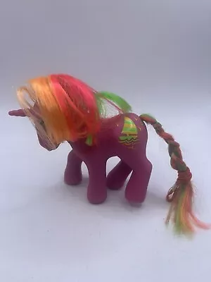 VINTAGE My Little Pony G1 HULA HULA Tropical Ponies Unicorn Sailboat MLP 1985 • $59.99