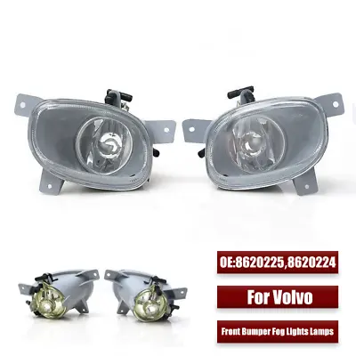 Pair Car Front Bumper Fog Lights Lamps 8620225 8620224 For Volvo S80 1999-2006 • $85.50
