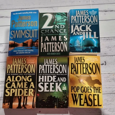 $41.99 • Buy 6 X James Patterson Crime Thriller Paperback Book Bundle Lot Along Came A Spider