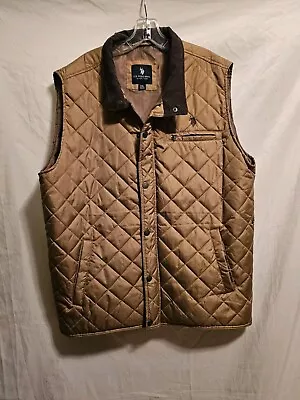 U.S. Polo Assn. Diamond Quilted Vest Men's Size XXL Khaki • $25