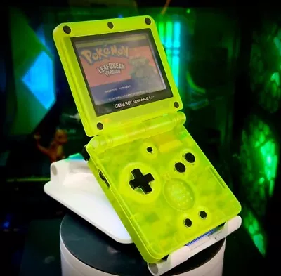 GBA SP - Custom Nintendo Gameboy Advance SP - Clear *Glow* In The Dark Console • $189