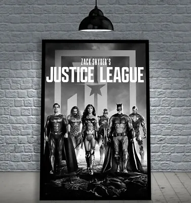 $79.99 • Buy Zack Snyder's Justice League 2021 Dc Framed Movie Poster Print Cinema A1