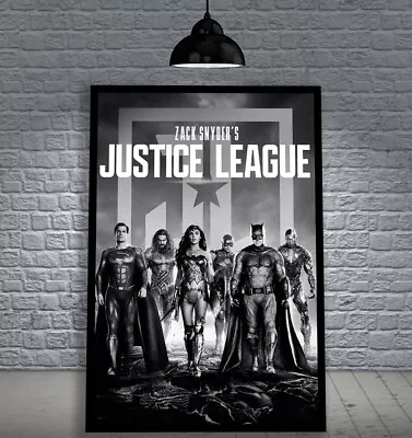 Zack Snyder's Justice League 2021 Dc Framed Movie Poster Print Cinema A1 • $94.47