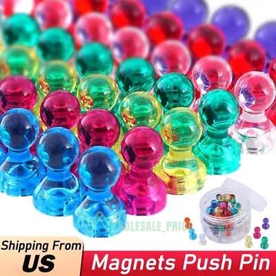 60PCS Super Strong Magnets Fridge Memo Magnet Push Pin Notice Board Neodymium • $13.19