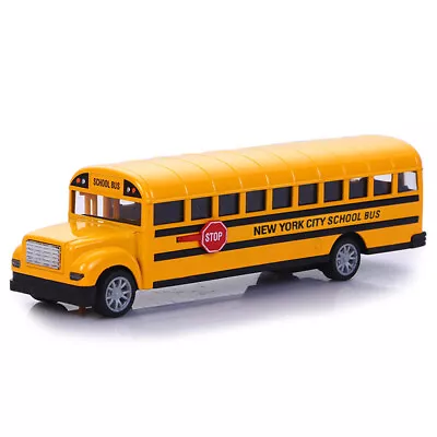 1:32 Scale Yellow Diecast Pullback School Bus Model Die Cast Alloy Vehicle Toys • £9.29